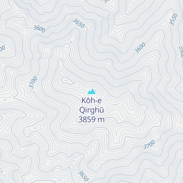 Map of Kōh-e Qirghū