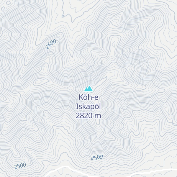 Map of Kōh-e Iskapōl