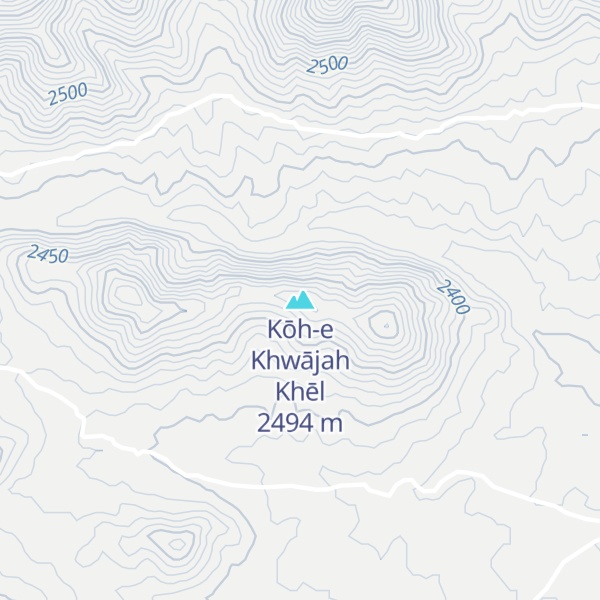 Map of Kōh-e Khwājah Khēl