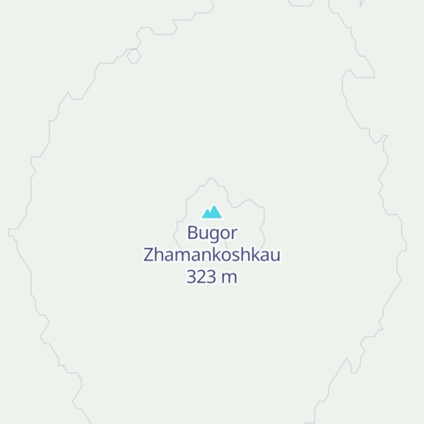 Map of Bugor Zhamankoshkau