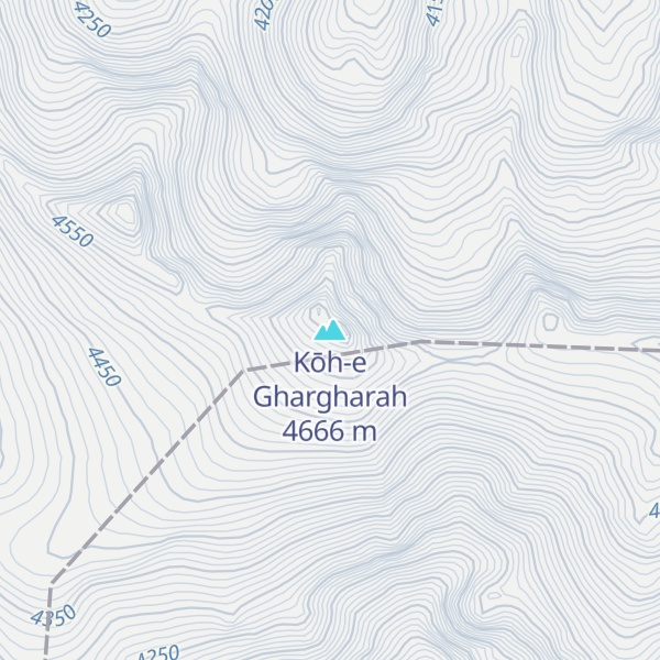 Map of Kōh-e Ghargharah