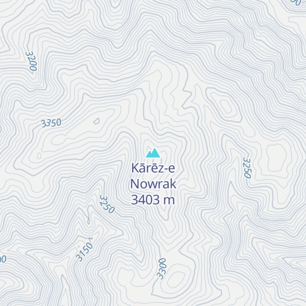 Map of Kārēz-e Nowrak