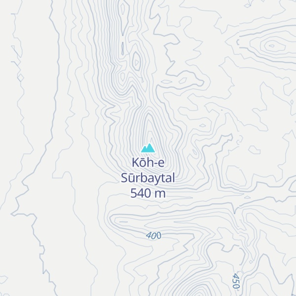 Map of Kōh-e Sūrbaytal