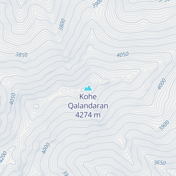 Map of Kohe Qalandaran