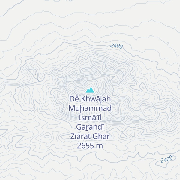 Map of Dê Khwājah Muḩammad Ismā‘īl Gaṟandī Zīārat Ghar
