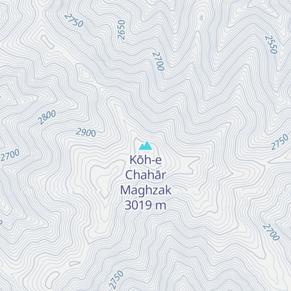 Map of Kōh-e Chahār Maghzak