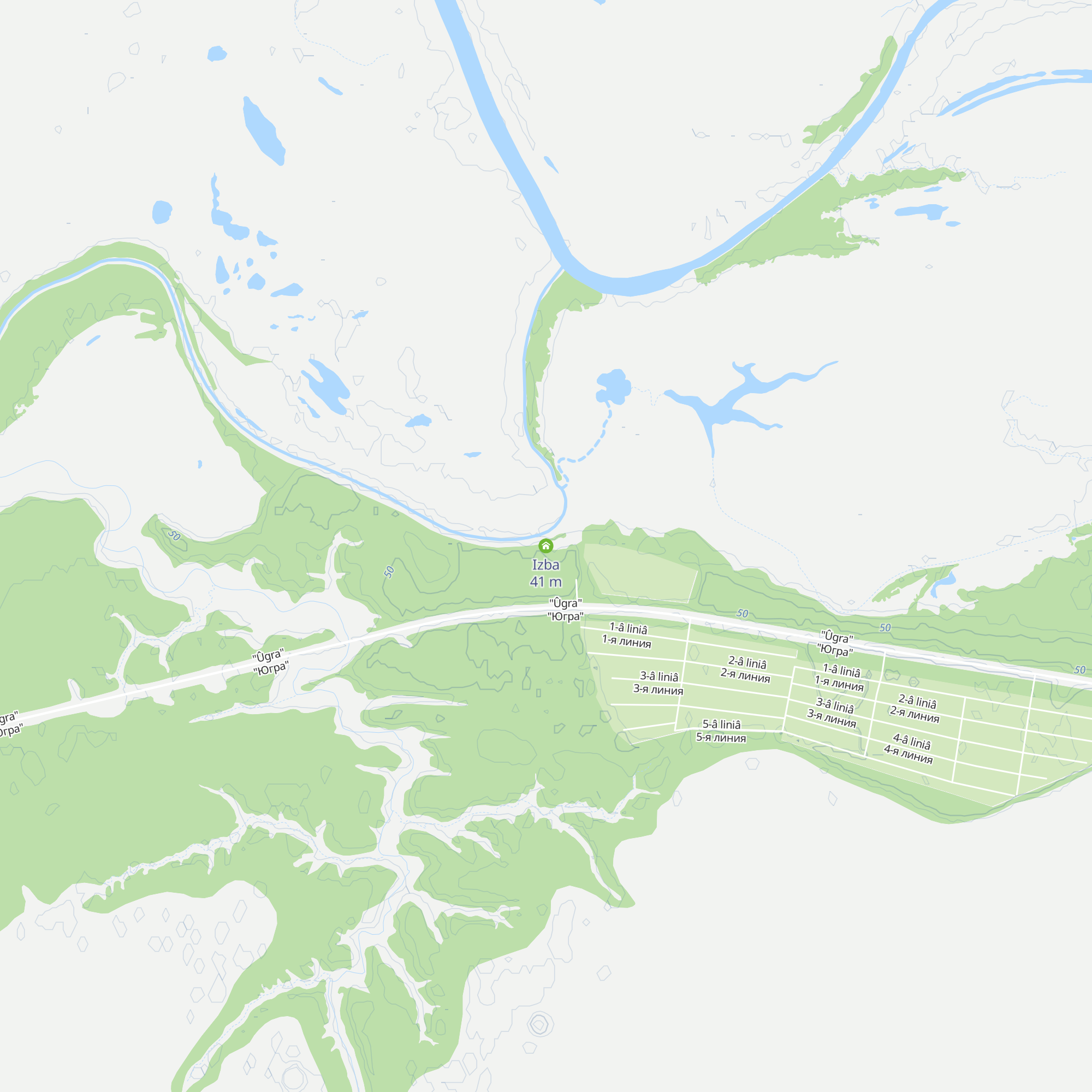 Izba map