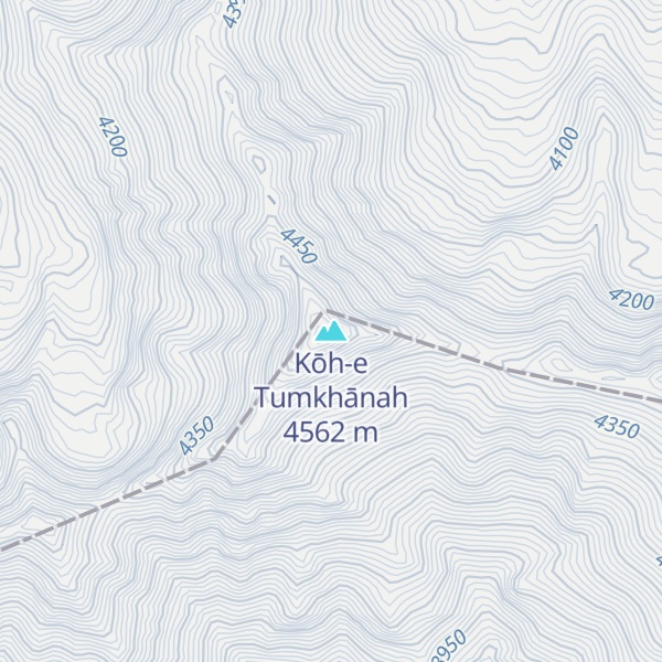Map of Kōh-e Tumkhānah