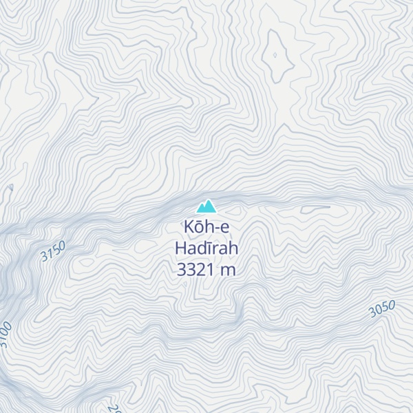 Map of Kōh-e Hadīrah