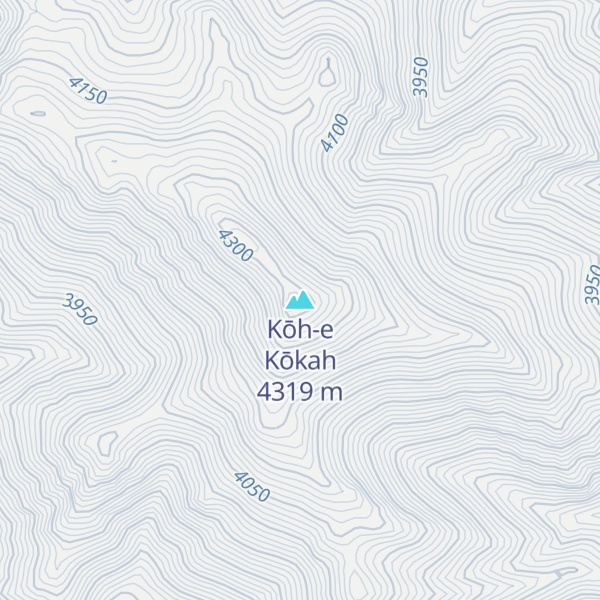 Map of Kōh-e Kōkah