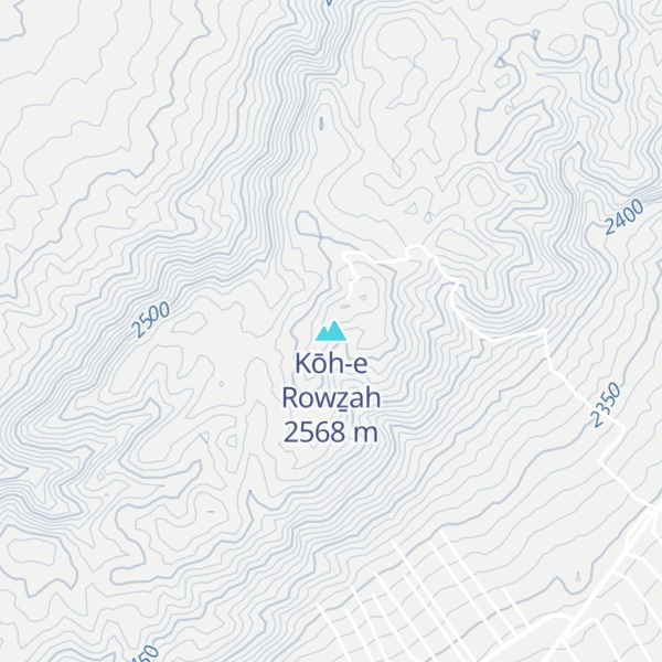 Map of Kōh-e Rowẕah
