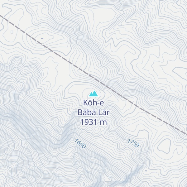 Map of Kōh-e Bābā Lār