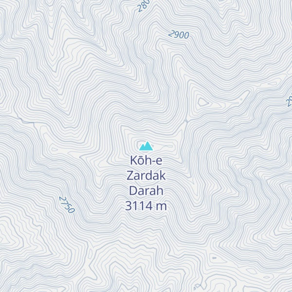 Map of Kōh-e Zardak Darah
