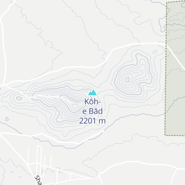 Map of Kōh-e Bād