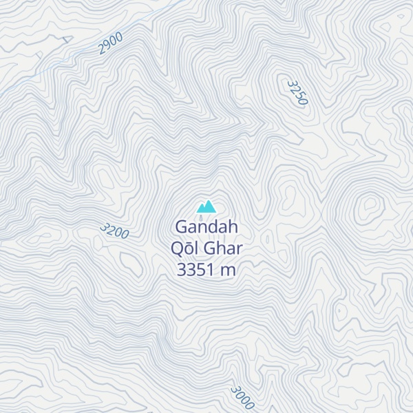 Map of Gandah Qōl Ghar