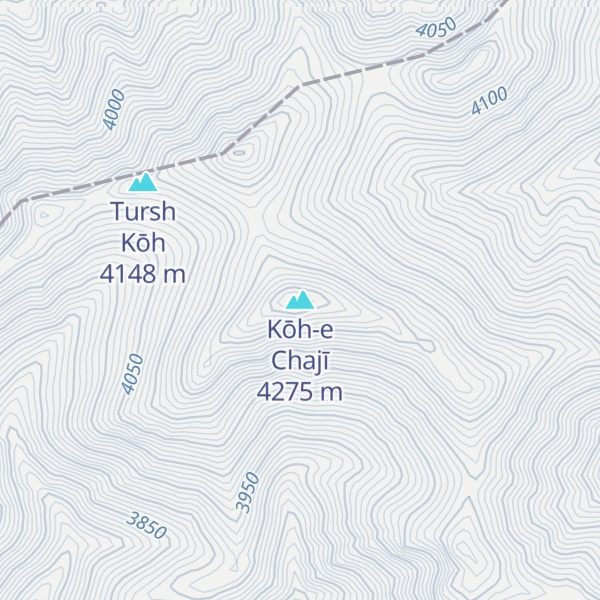 Map of Kōh-e Chajī
