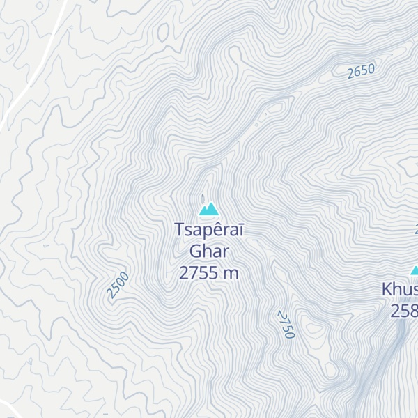 Map of Tsapêraī Ghar