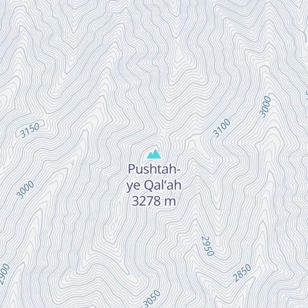 Map of Pushtah-ye Qal‘ah