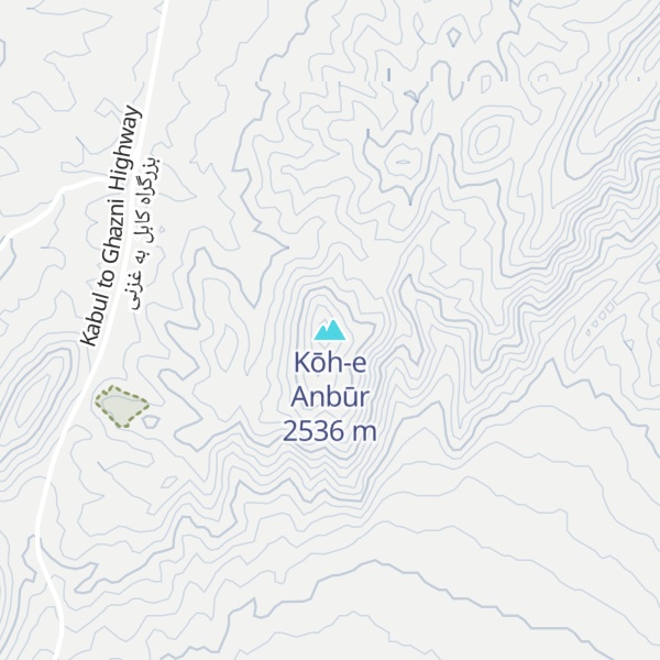 Map of Kōh-e Anbūr