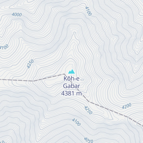Map of Kōh-e Gabar
