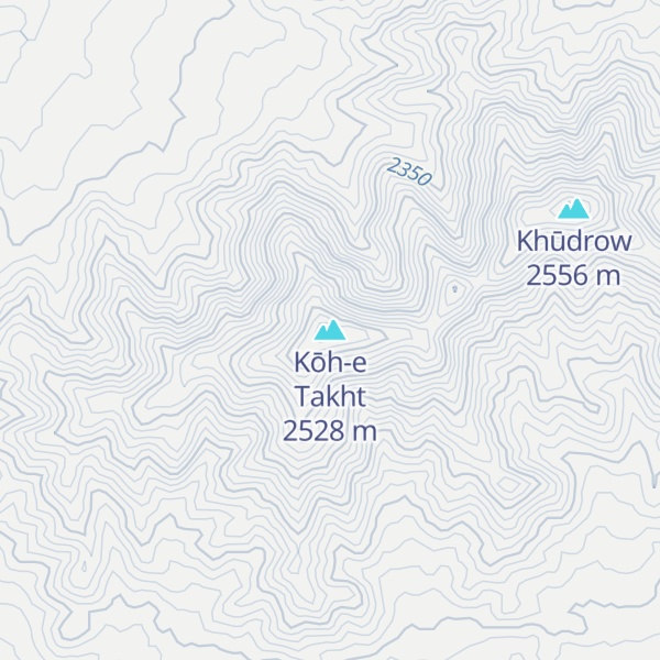 Map of Kōh-e Takht