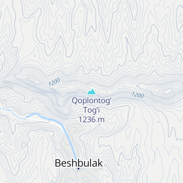 Map of Qoplontog’ Tog’i