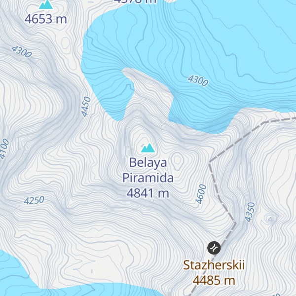 Map of Belaya Piramida