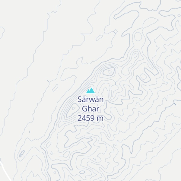 Map of Sārwān Ghar
