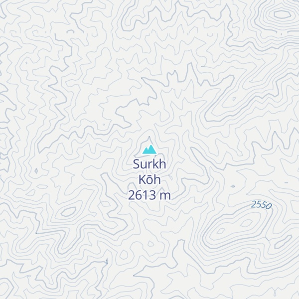 Map of Surkh Kōh