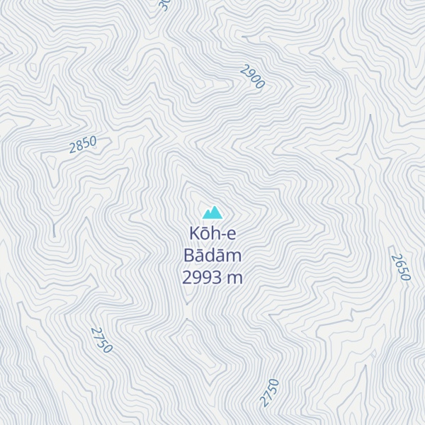 Map of Kōh-e Bādām