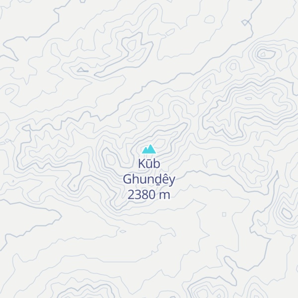 Map of Kūb Ghunḏêy