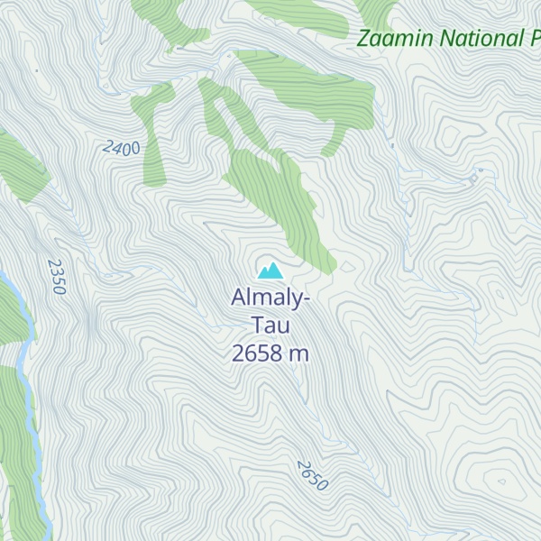 Map of Almaly-Tau