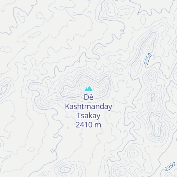 Map of Dê Kas̲h̲tmanday Tsakay