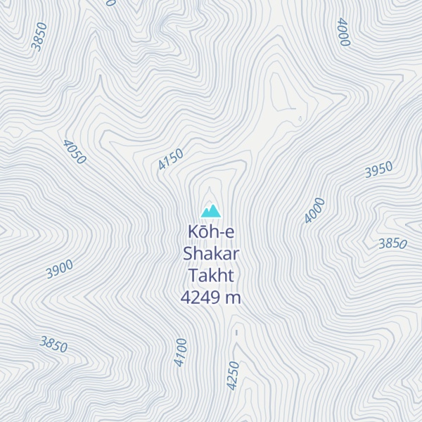 Map of Kōh-e Shakar Takht
