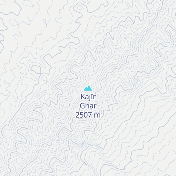 Map of Kajīr Ghar