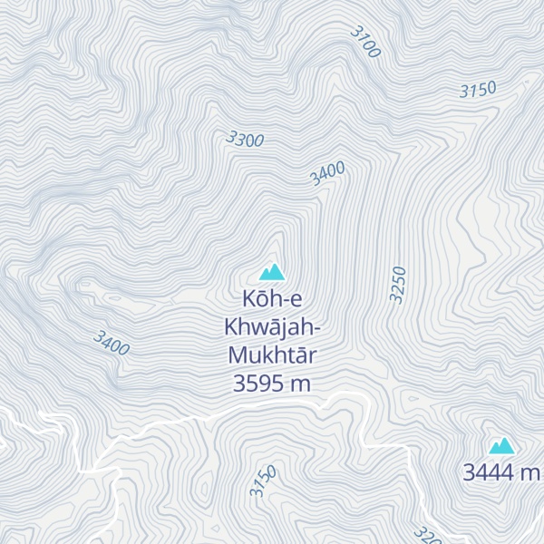 Map of Kōh-e Khwājah-Mukhtār
