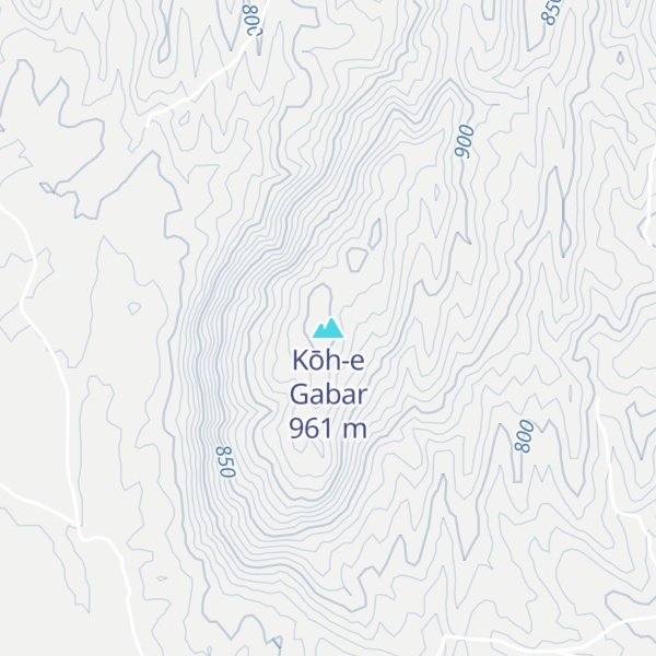 Map of Kōh-e Gabar