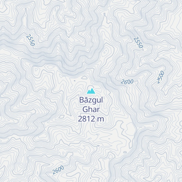 Map of Bāzgul Ghar