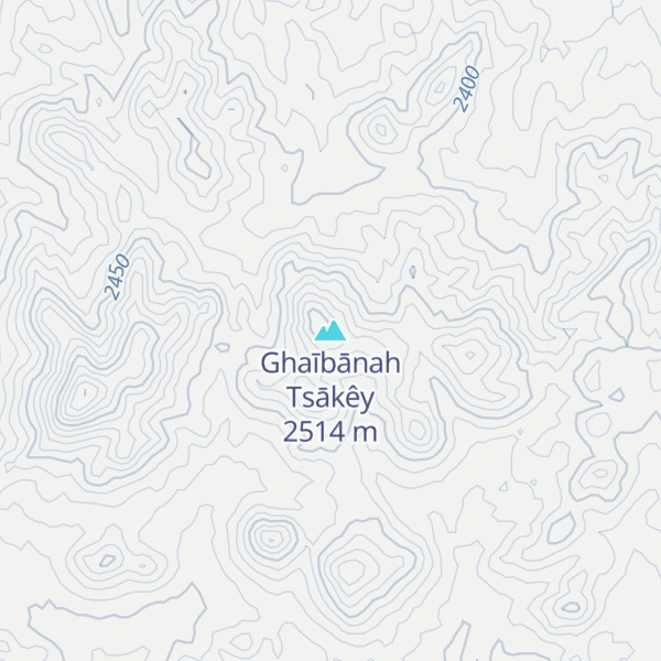 Map of Ghaībānah Tsākêy