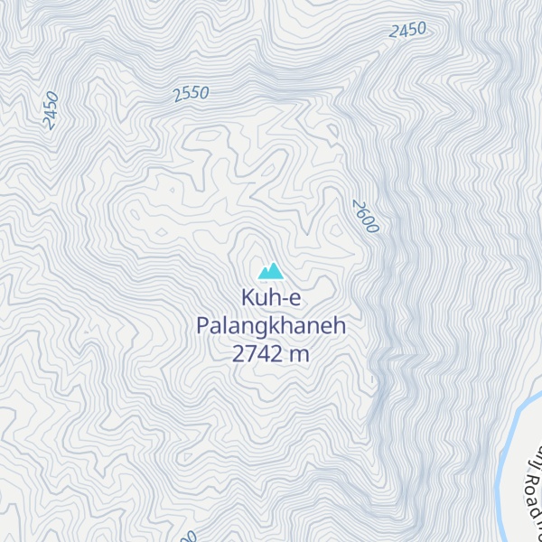 Map of Kuh-e Palangkhaneh