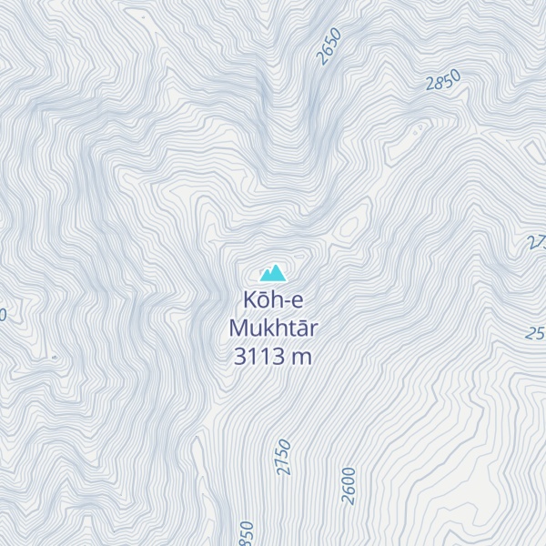 Map of Kōh-e Mukhtār