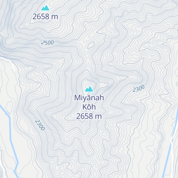 Map of Miyānah Kōh