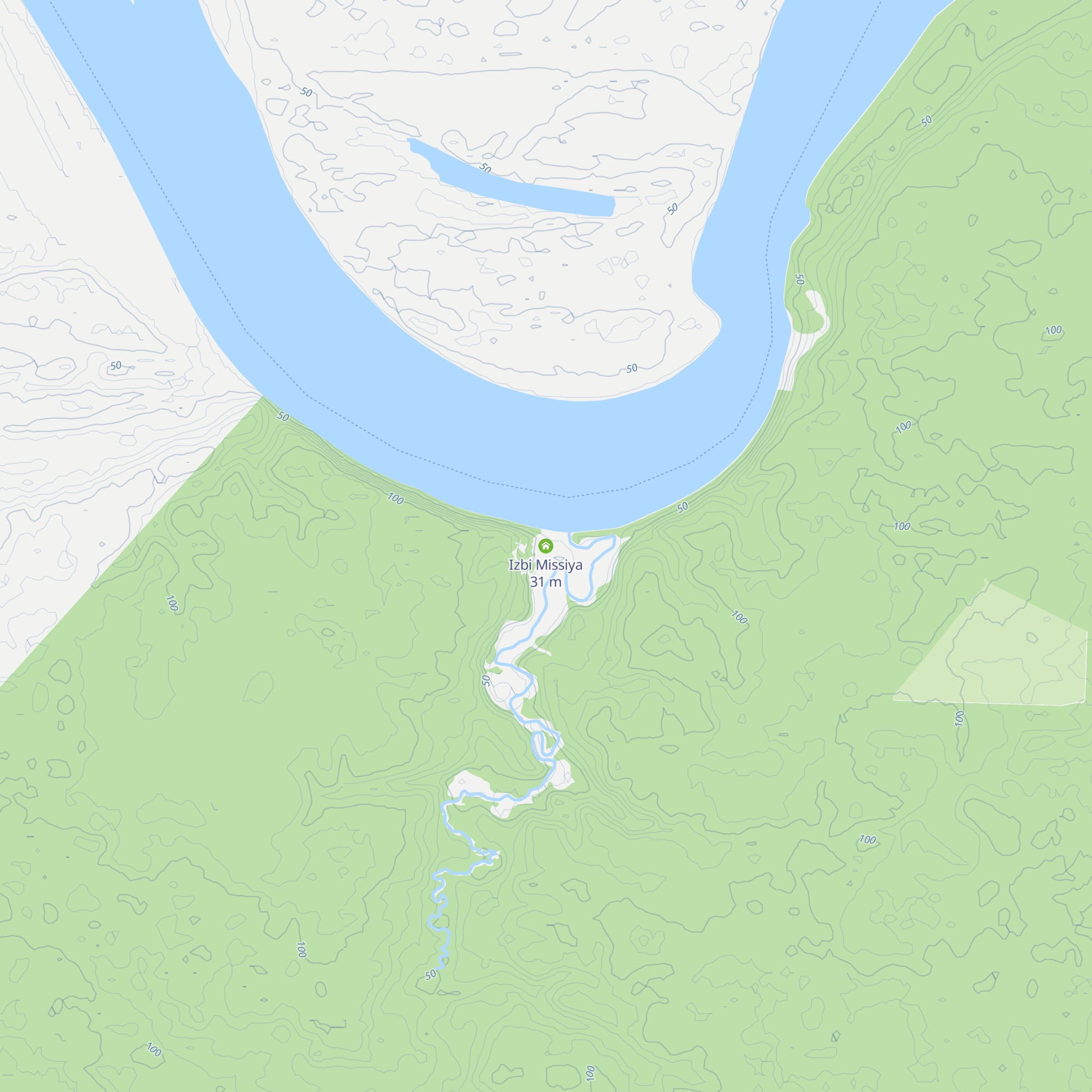 Izbi Missiya map