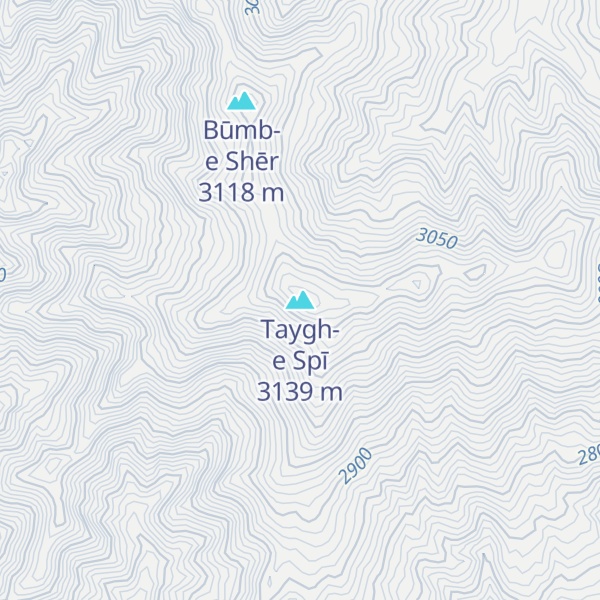 Map of Taygh-e Spī