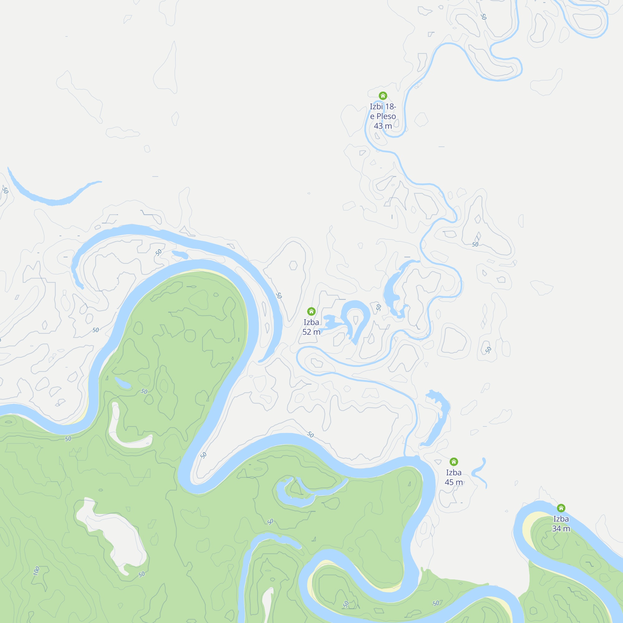 Izba map