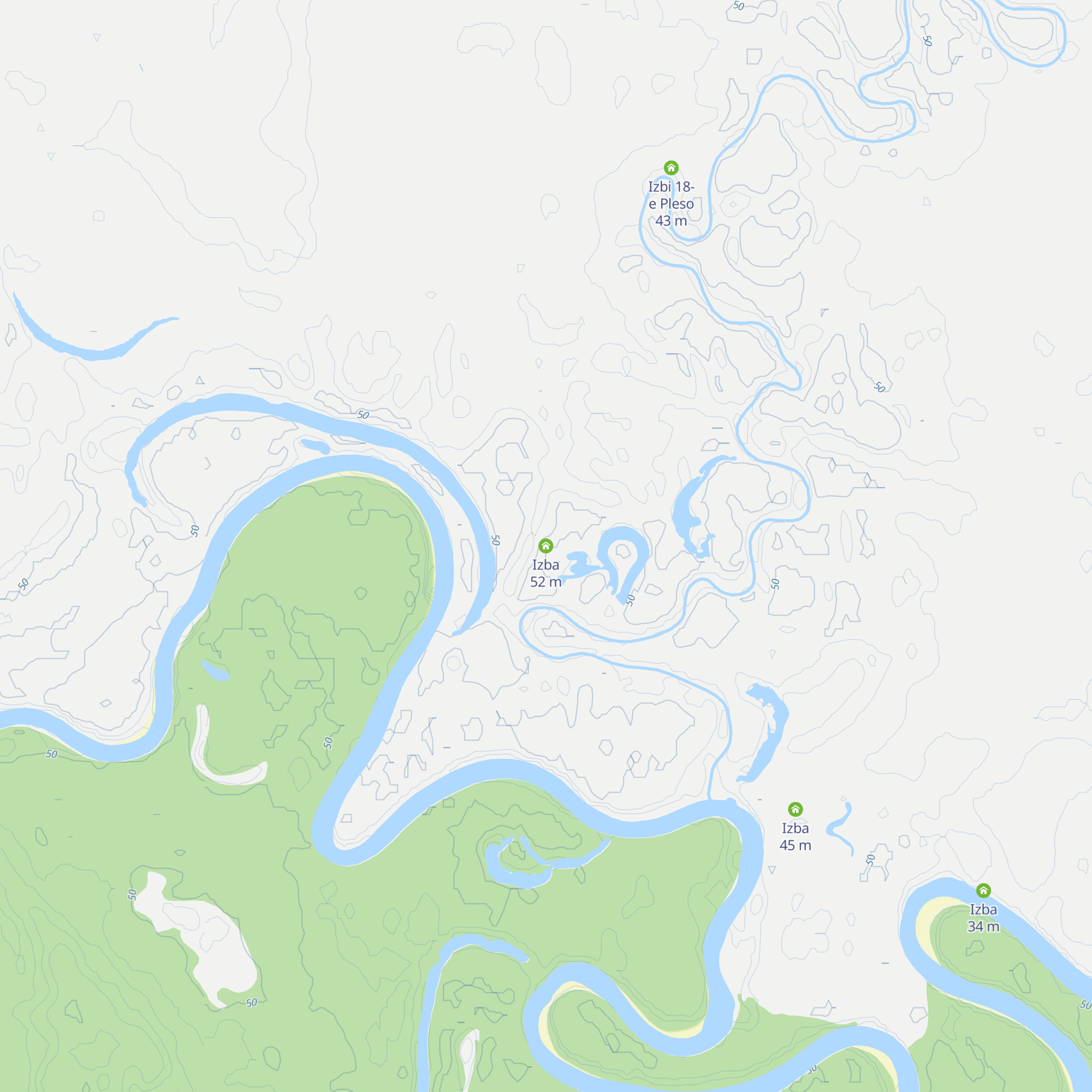 Izba map