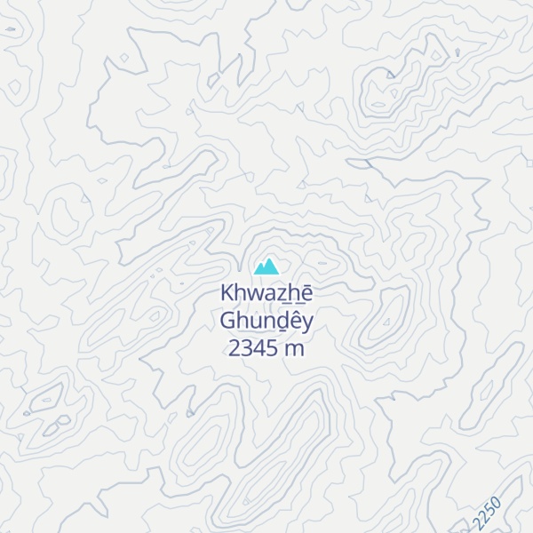 Map of Khwaz̲h̲ē Ghunḏêy