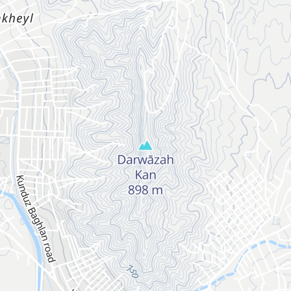 Map of Darwāzah Kan
