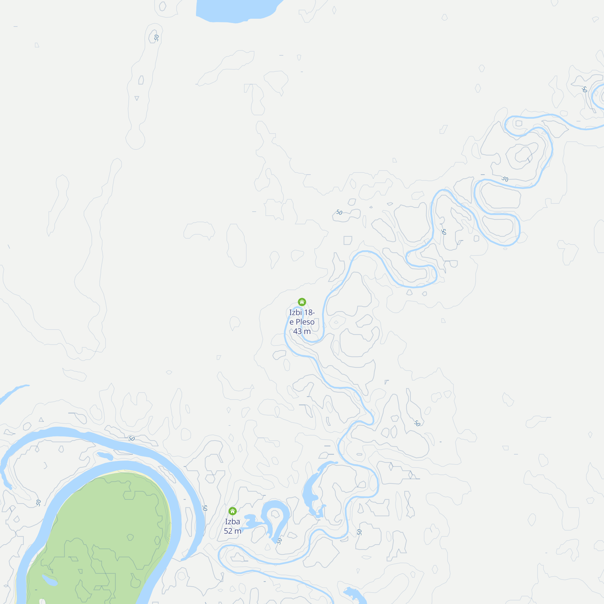 Izbi 18-e Pleso map
