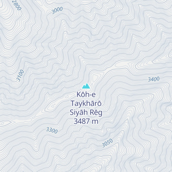Map of Kōh-e Taykhārō Siyāh Rēg